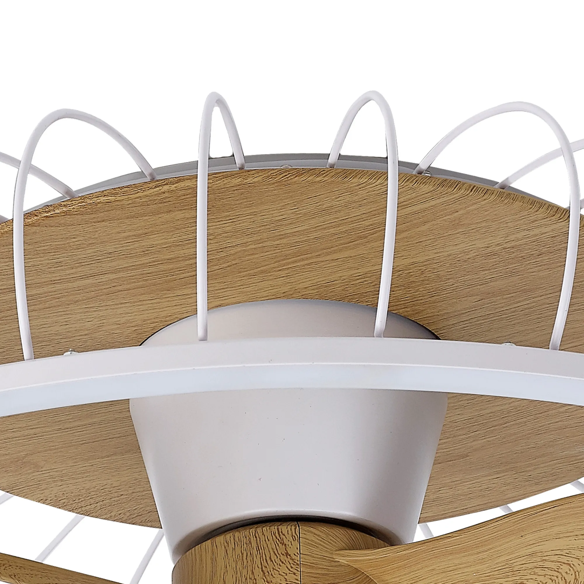 Nature 75W LED Dimmable Ceiling Light & Fan, Remote / APP / Voice Controlled White M7809  Mantra Nature